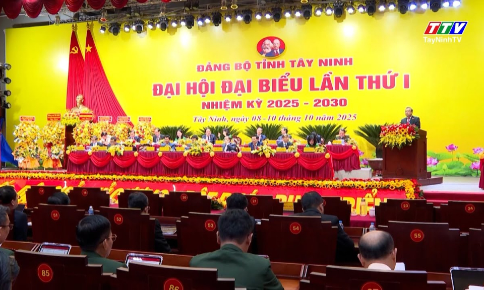 Khai mạc trọng thể Đại hội đại biểu Đảng bộ tỉnh Tây Ninh lần thứ I, nhiệm kỳ 2025 - 2030