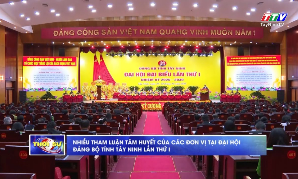 Nhiều tham luận tâm huyết của các đơn vị tại Đại hội đại biểu Đảng bộ tỉnh Tây Ninh lần thứ I