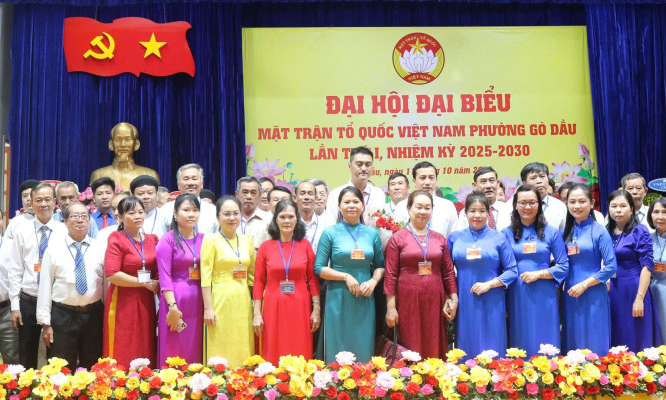 Ông Nguyễn Huỳnh Ninh Hải giữ chức Chủ tịch UBMTTQ Việt Nam phường Gò Dầu