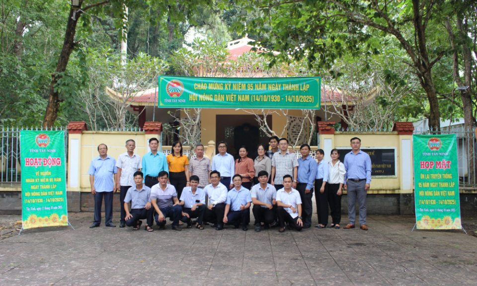 Hội Nông dân tỉnh Tây Ninh về nguồn, kỷ niệm 95 năm Ngày truyền thống
