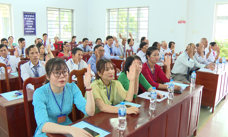 Ông Võ Thành Thật giữ chức Chủ tịch UBMTTQ Việt Nam xã Vĩnh Công