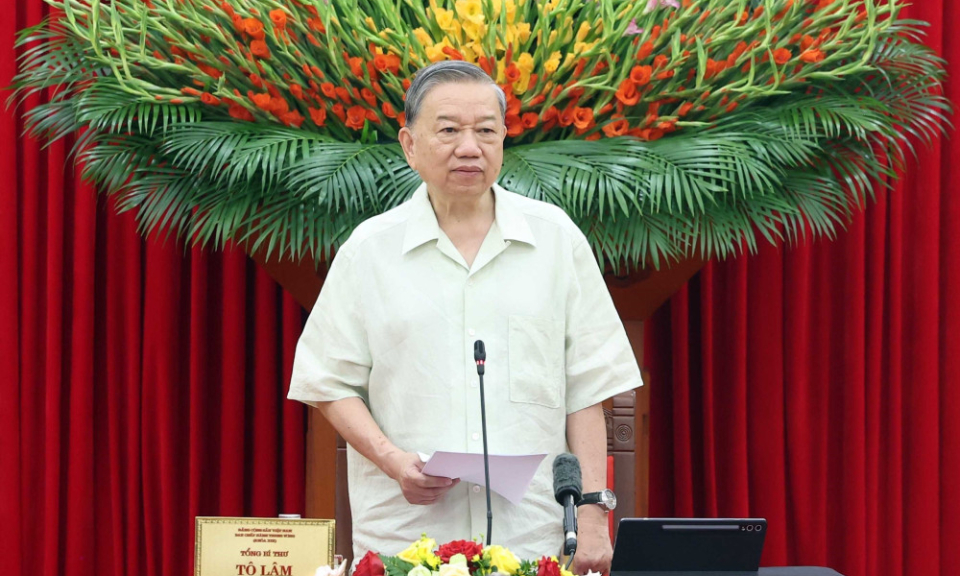 Tổng Bí thư Tô Lâm: Nêu cao tinh thần trách nhiệm người đứng đầu trong thực hiện Nghị quyết số 57-NQ/TW