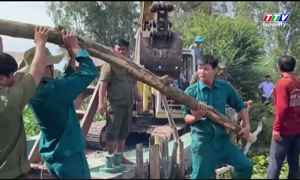Tây Ninh: Tiếp tục xảy ra sự cố vỡ đê bao tại vùng Đồng Tháp Mười 