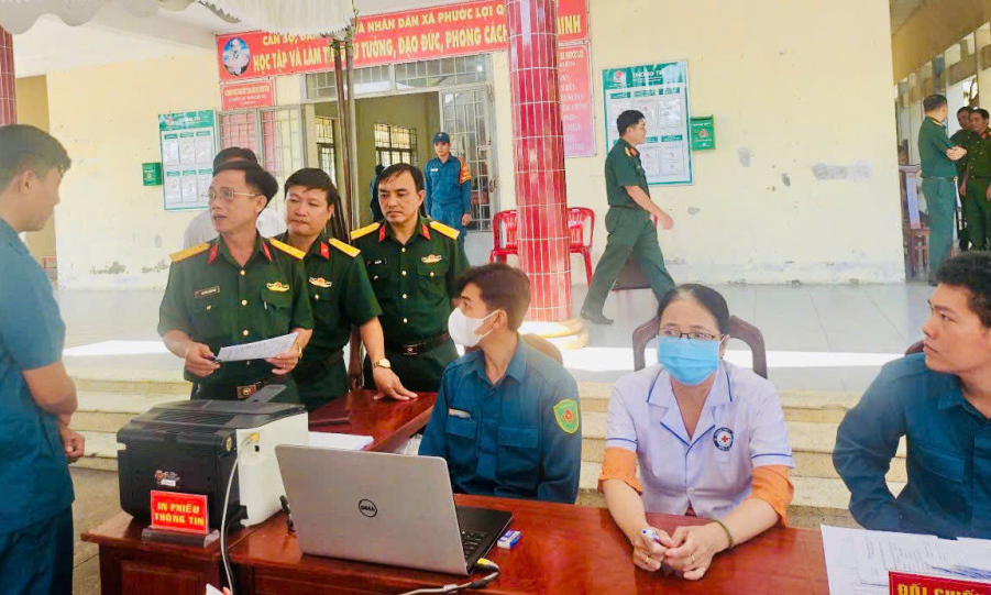 Bộ Chỉ huy Quân sự tỉnh Tây Ninh kiểm tra công tác khám sơ tuyển nghĩa vụ quân sự