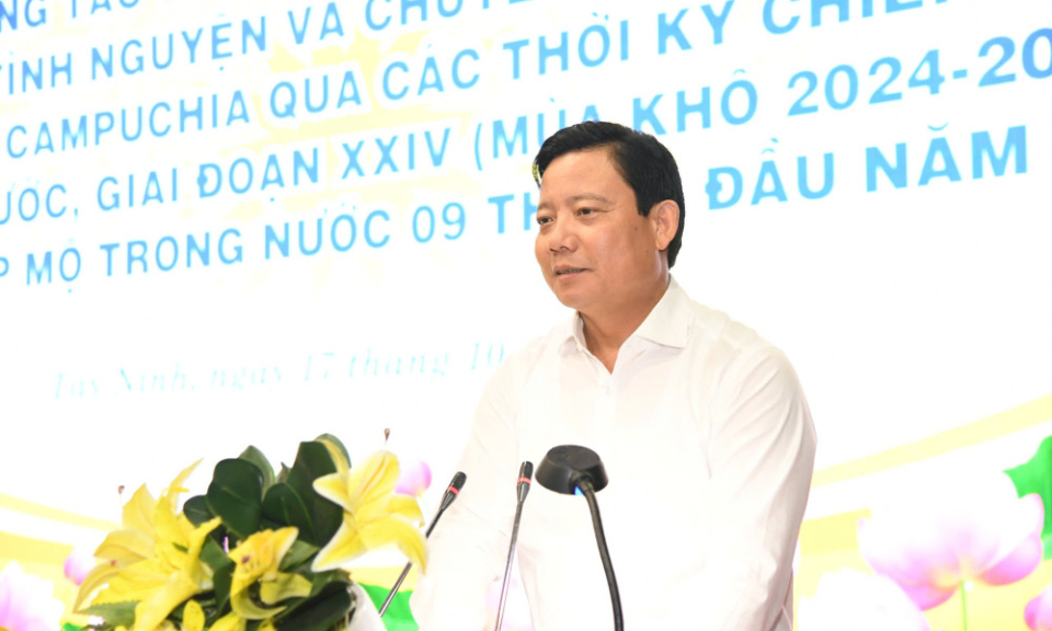 Tây Ninh: Sơ kết công tác tìm kiếm, quy tập hài cốt liệt sĩ quân tình nguyện và chuyên gia Việt Nam hy sinh tại Campuchia