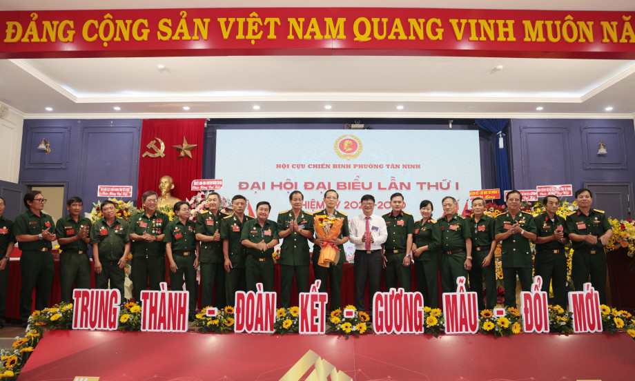 Ông Thái Bá Hải giữ chức Chủ tịch Hội Cựu chiến binh phường Tân Ninh