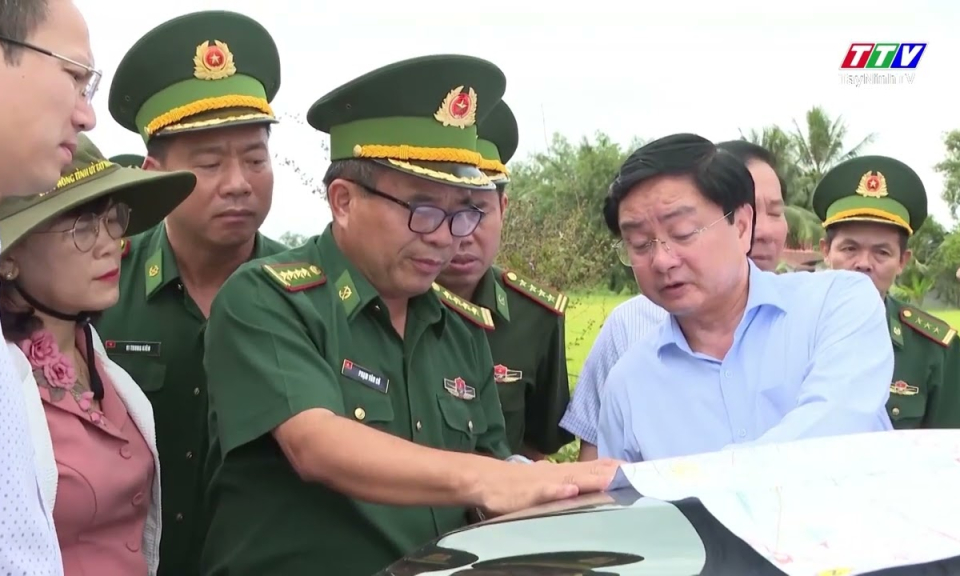 Tây Ninh: Lãnh đạo tỉnh khảo sát, kiểm tra tình hình quản lý biên giới và cửa khẩu