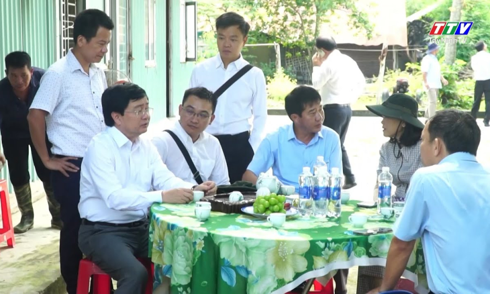 Bí thư Tỉnh ủy Nguyễn Văn Quyết khảo sát hồ Dầu Tiếng