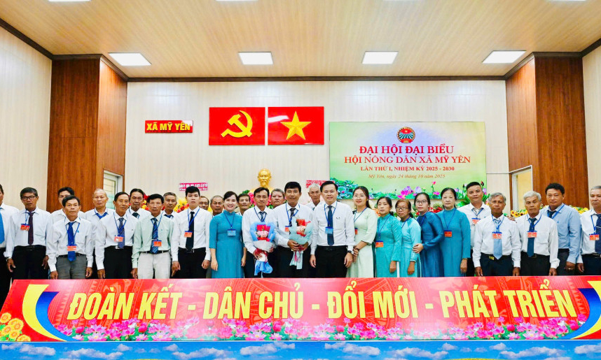 Ông Lưu Trọng Liêm giữ chức Chủ tịch Hội Nông dân xã Mỹ Yên