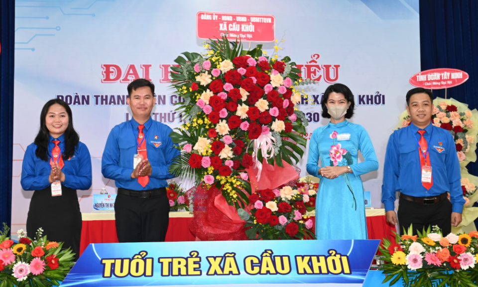 Anh Nguyễn Chí Thanh giữ chức Bí thư Đoàn TNCS Hồ Chí Minh xã Cầu Khởi