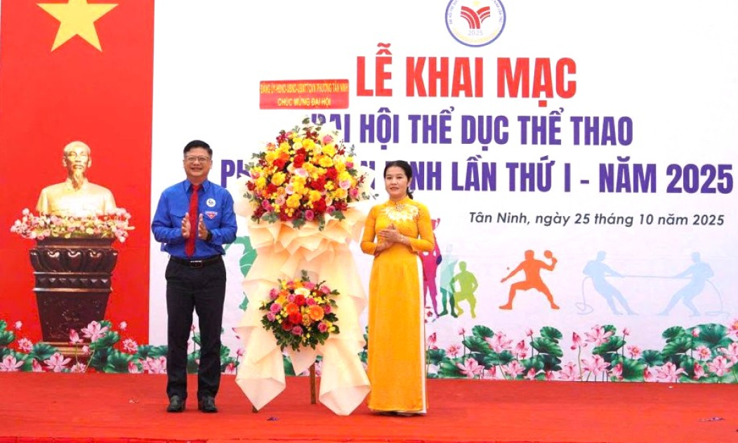 Phường Tân Ninh: Khai mạc Đại hội Thể dục thể thao lần thứ I năm 2025