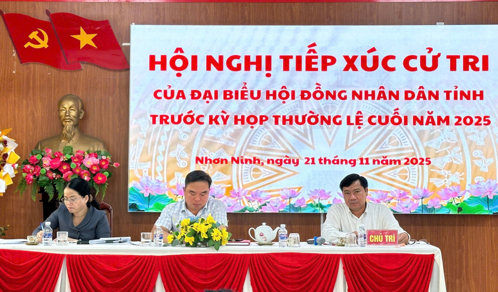 Đại biểu HĐND tỉnh tiếp x&uacute;c hơn 100 cử tri 4 x&atilde;: T&acirc;n Thạnh, Nhơn Ninh, Nhơn Hòa L&acirc;̣p và H&acirc;̣u Thạnh