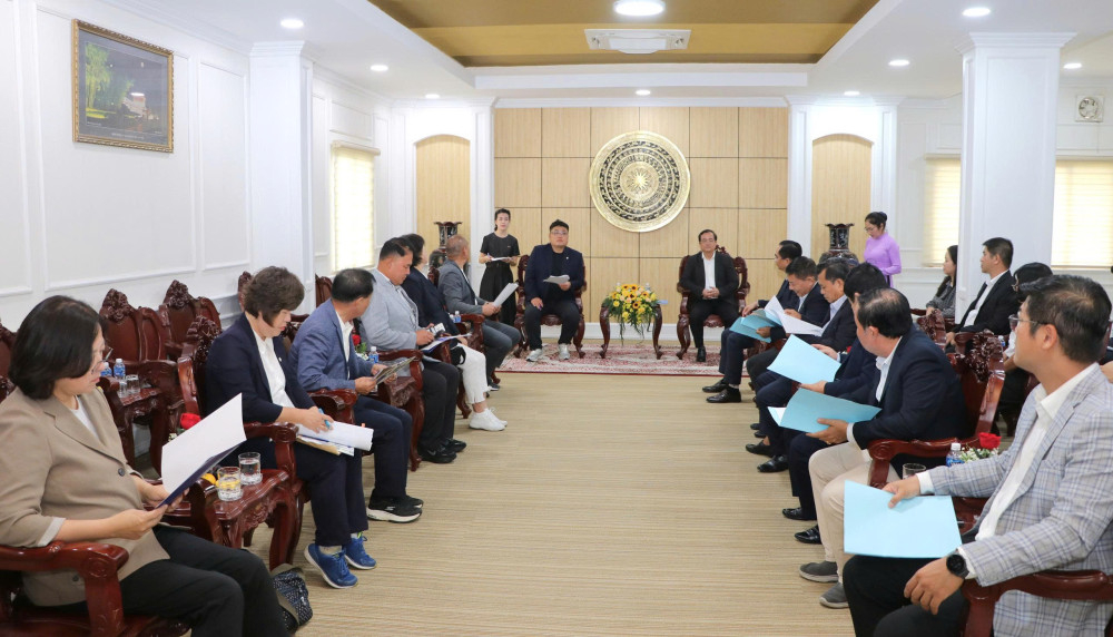 Buổi làm việc giữa lãnh đạo tỉnh Tây Ninh với Đoàn công tác thành phố Gimhae (Hàn Quốc)