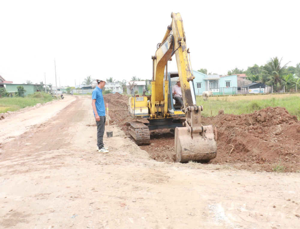 Thi công một công trình trên địa bàn tỉnh (Ảnh minh họa)