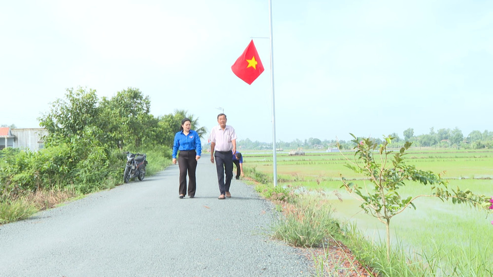 Tuyến đường giao thông nông thôn tại ấp Mỹ Hòa (nối từ Đường tỉnh 817 đến cầu Bà Từ) được hoàn thành trong năm 2025