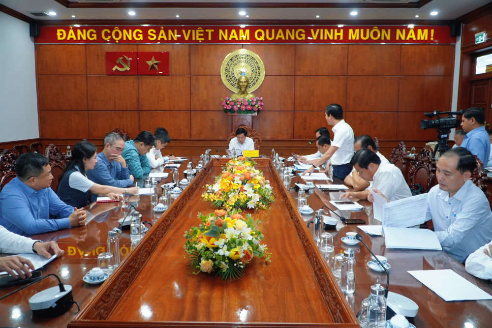 Đại biểu tham dự buổi làm việc 