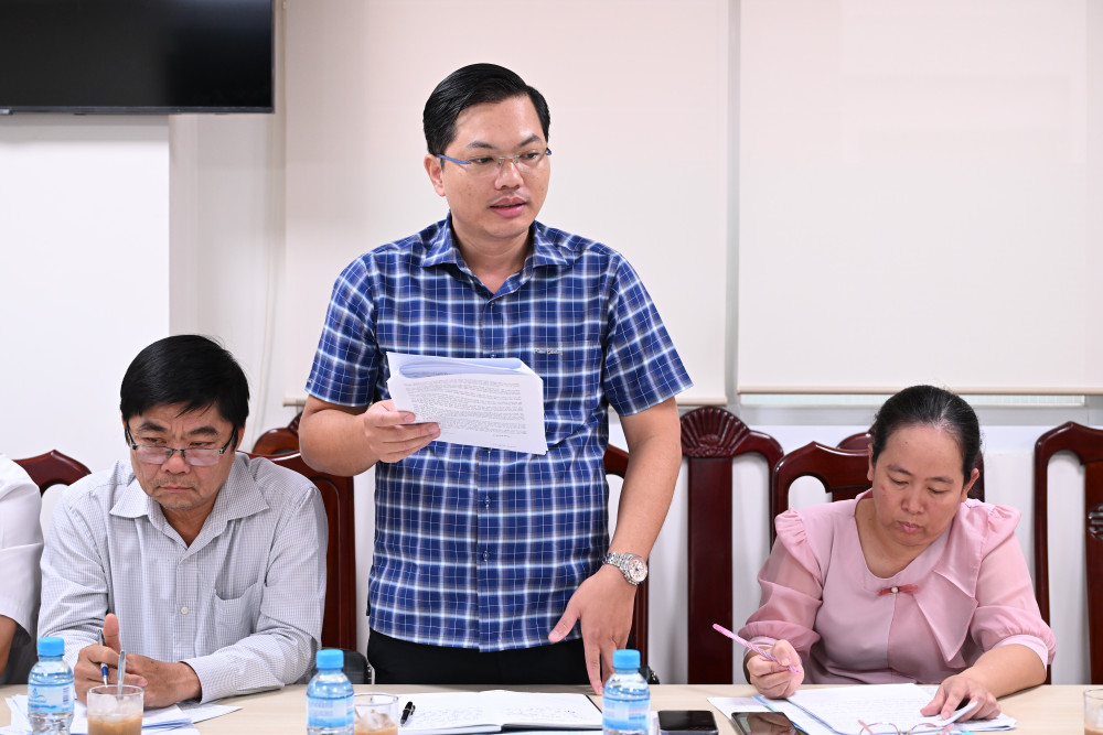 Đại diện Sở Nông nghiệp và Môi trường thông tin một số nội dung công tác giải quyết khiếu nại liên quan lĩnh vực đất đai