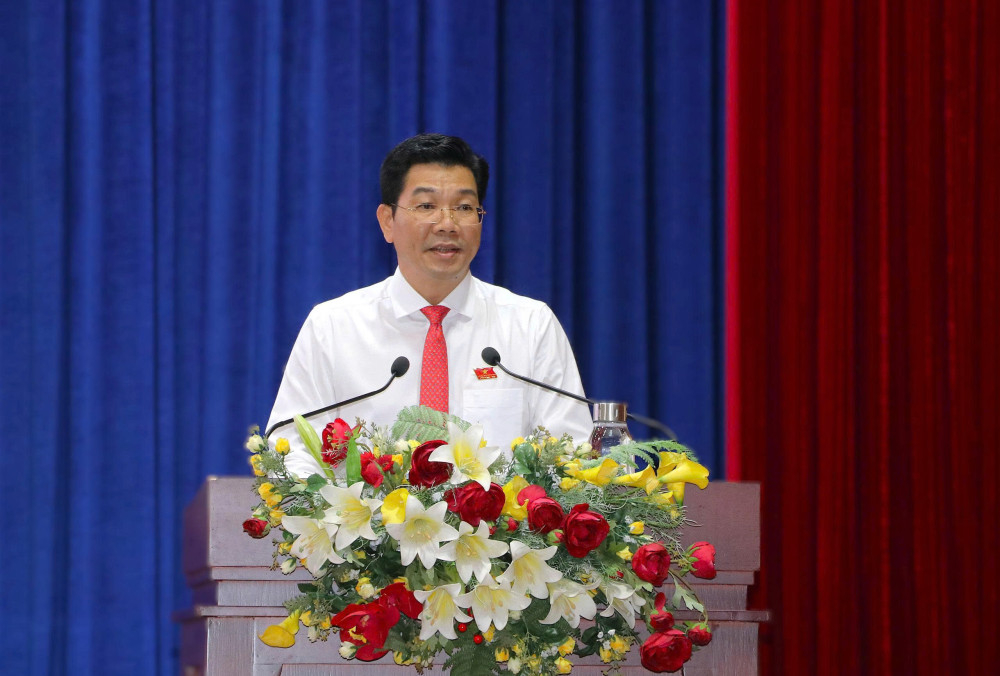 Phó Bí thư Thường trực Tỉnh ủy, Chủ tịch HĐND tỉnh Nguyễn Mạnh Hùng phát biểu bế mạc Kỳ họp