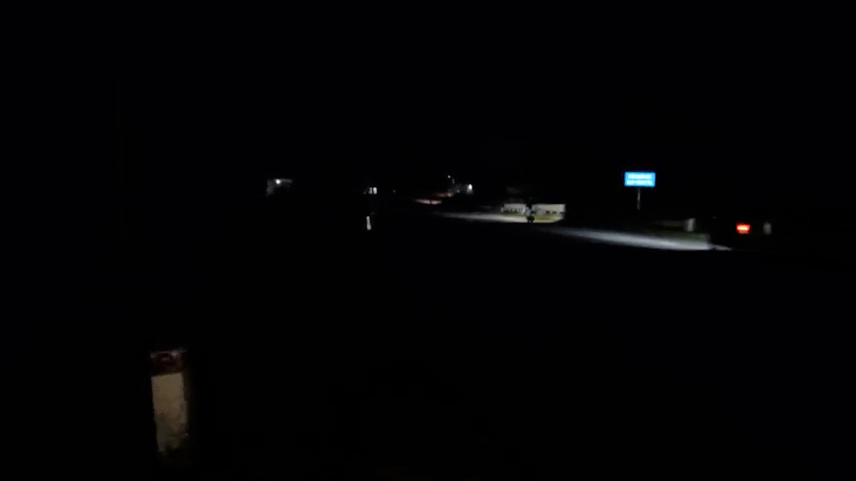 Cảnh tối tăm ở cầu Suối Núc vào ban đêm