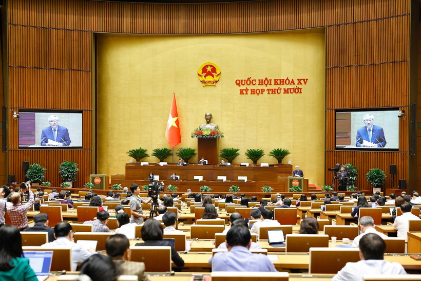 Quốc hội họp sáng ngày 27/10. (Ảnh: Doãn Tấn/TTXVN)