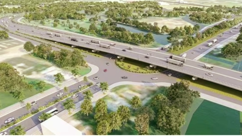 Phối cảnh một đoạn tuyến cao tốc TP.HCM - Mộc Bài