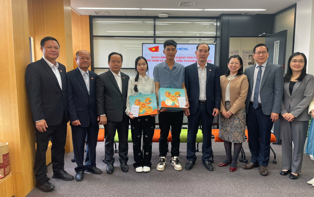 Đoàn công tác có buổi gặp gỡ, trao đổi thân tình với các lao động quê Tây Ninh đang làm việc tại Nhật Bản