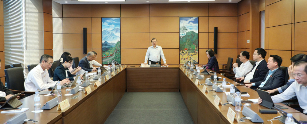 Phó Bí thư Tỉnh ủy, Trưởng đoàn đại biểu Quốc hội tỉnh Phạm Hùng Thái phát biểu tại phiên thảo luận tổ