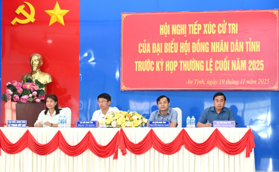 Tổ đại biểu số 4 HĐND tỉnh tiếp xúc cử tri trước kỳ họp thường lệ cuối năm 2025 tại phường An Tịnh