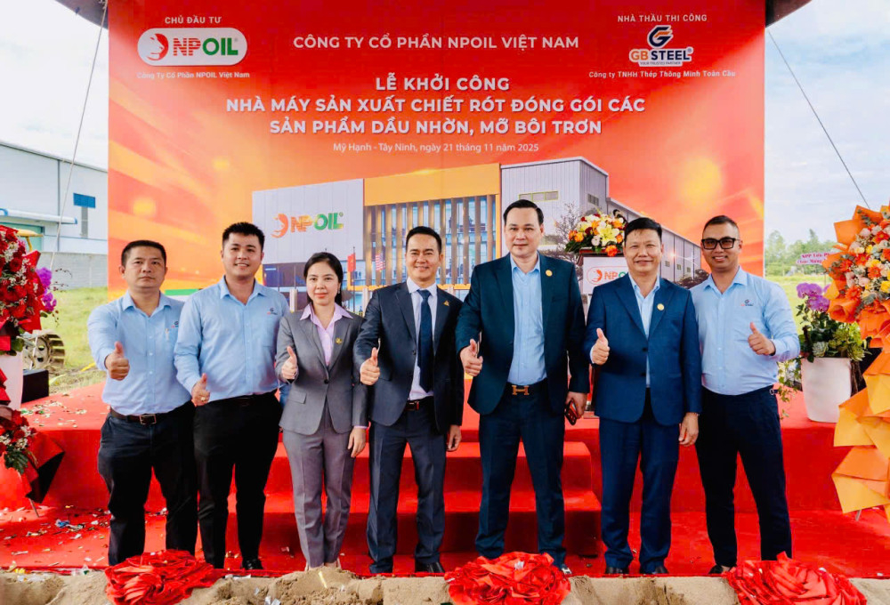 Đồng hành cùng NPOIL, nhà thầu GB STEEL khẳng định sẽ triển khai thi công với tinh thần trách nhiệm cao nhất, tuân thủ nghiêm ngặt các tiêu chuẩn kỹ thuật, quy định pháp luật và mọi yêu cầu của chủ đầu tư