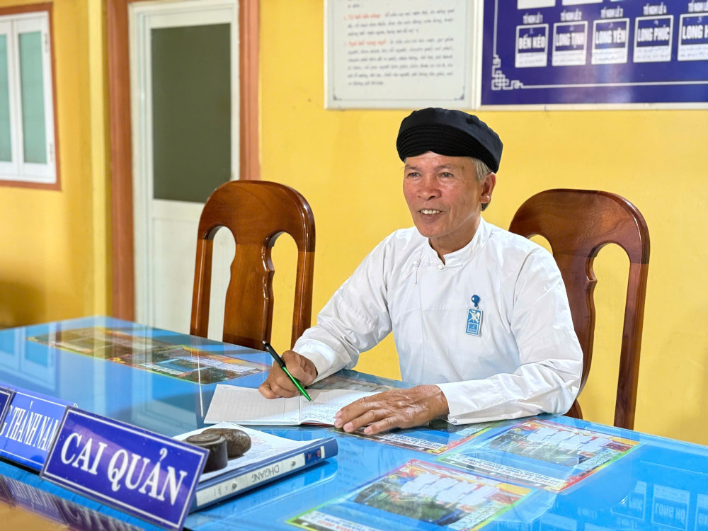 Lễ sanh Thượng Giáo Thanh - Cai quản Họ đạo Long Thành Nam, phường Hòa Thành