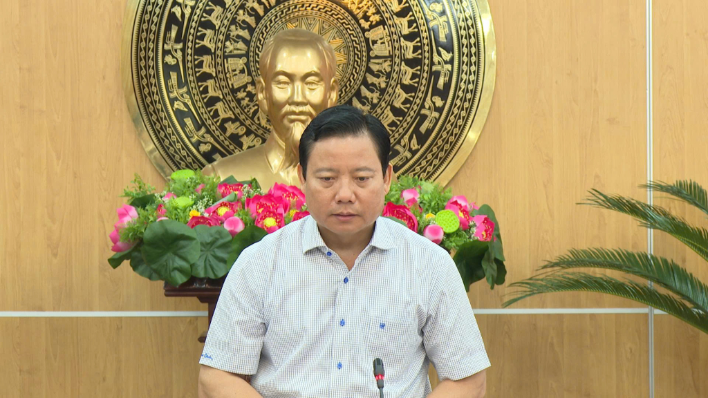  Phó Chủ tịch UBND tỉnh Phạm Tấn Hoà phát biểu kết luận buổi làm việc