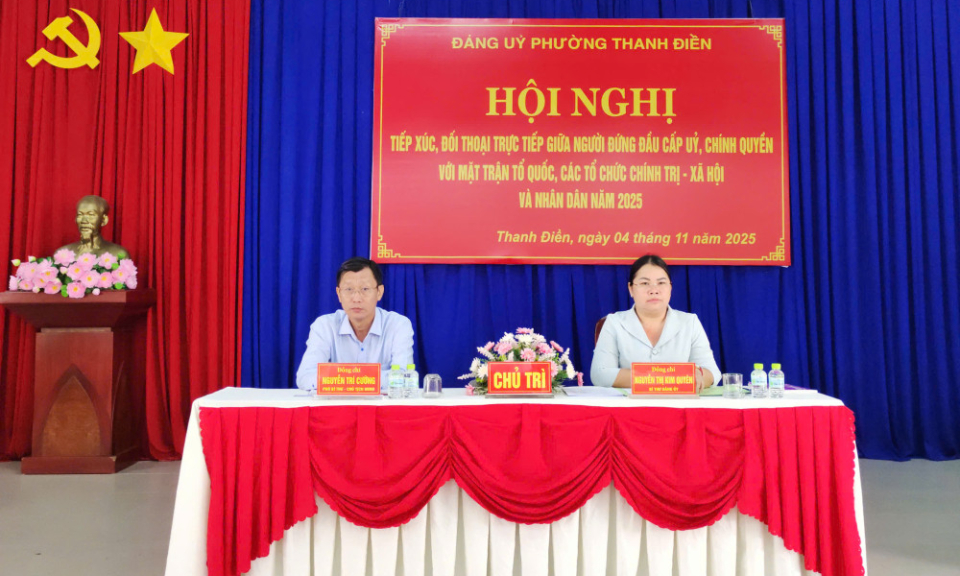 Đảng ủy Phường Thanh Điền: Tổ chức tiếp xúc, đối thoại với MTTQ, các đoàn thể và Nhân dân