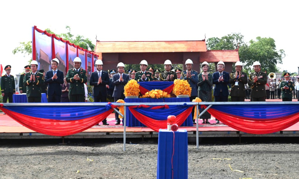 Khởi công xây dựng công trình hữu nghị Trường Tiểu học Sang Sovan