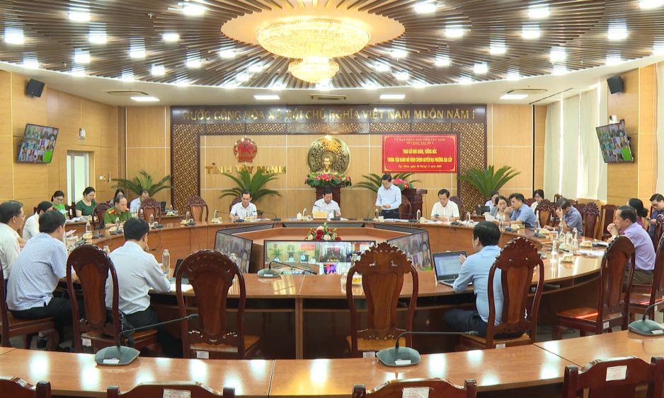 Tổ c&ocirc;ng t&aacute;c số 5 họp th&aacute;o gỡ kh&oacute; khăn, vướng mắc trong vận h&agrave;nh m&ocirc; h&igrave;nh ch&iacute;nh quyền địa phương 2 cấp