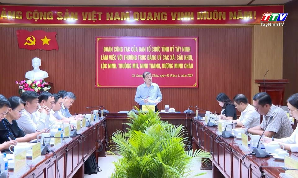 Ban Tổ chức Tỉnh ủy làm việc với 5 xã, phường sau hơn 4 tháng hợp nhất