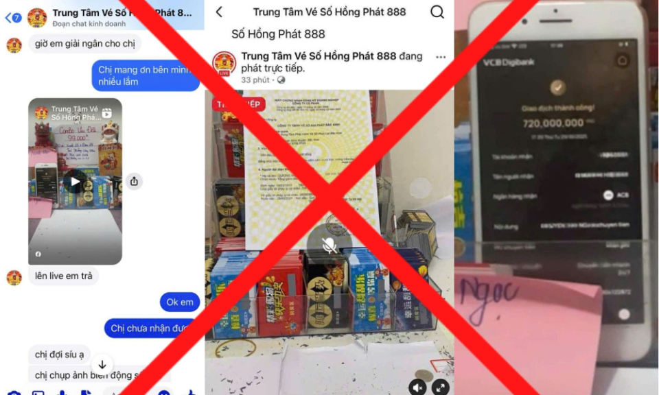 Chiêu lừa mua vé số nước ngoài trên mạng xã hội