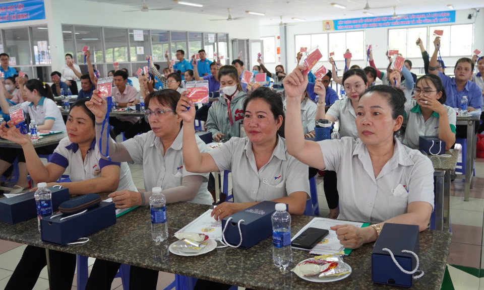 Công đoàn cơ sở Công ty TNHH YP Long An: Đẩy mạnh quan tâm, chăm lo đời sống đoàn viên, người lao động