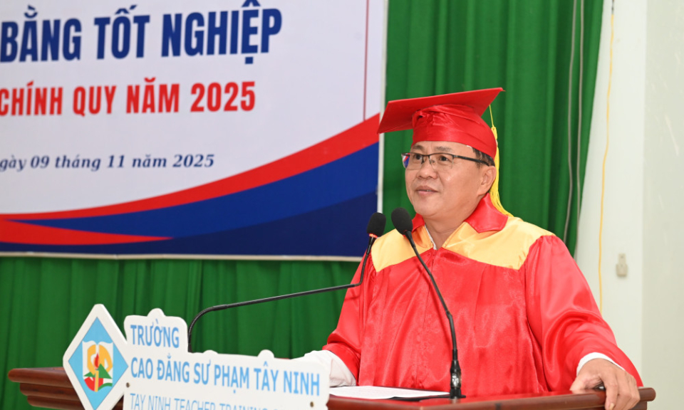 Trường Cao đẳng Sư phạm Tây Ninh: Trao bằng tốt nghiệp năm 2025