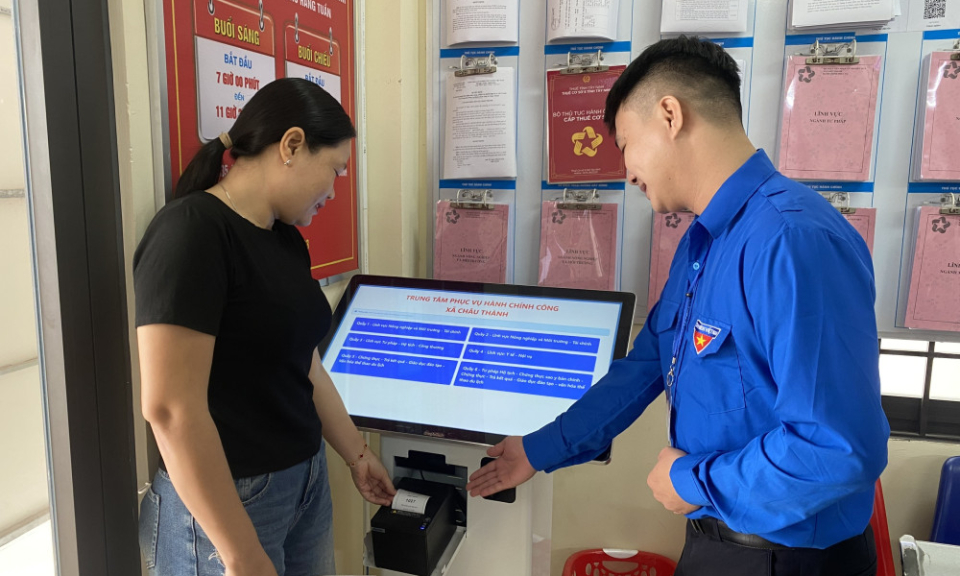 Xã Châu Thành: Đẩy mạnh dịch vụ công trực tuyến, nâng cao chất lượng phục vụ Nhân dân