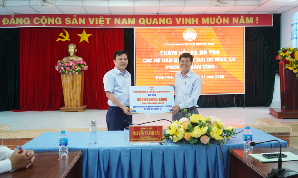 Phó Bí thư Tỉnh ủy Nguyễn Thanh Hải thăm hỏi các hộ dân bị thiệt hại do mưa lớn, lũ gây ra