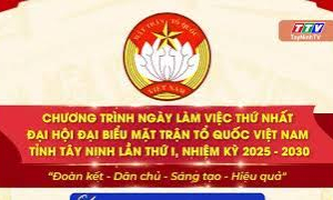 Chương trình ngày làm việc thứ nhất Đại hội đại biểu Mặt trận Tổ quốc Việt Nam tỉnh Tây Ninh lần thứ I, nhiệm kỳ 2025 - 2030
