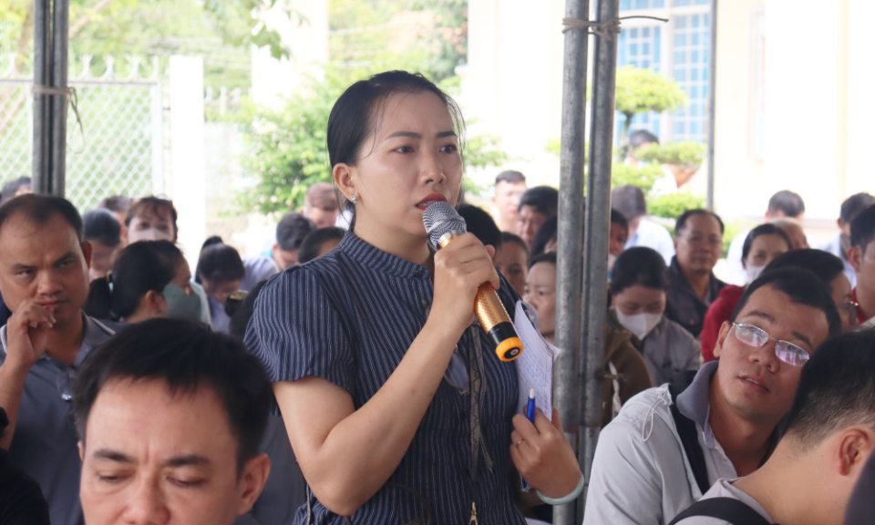 Công bố Quyết định phê duyệt phương án đối với dự án Giải phóng mặt bằng và đầu tư xây dựng Khu tái định cư Đường tỉnh 827E