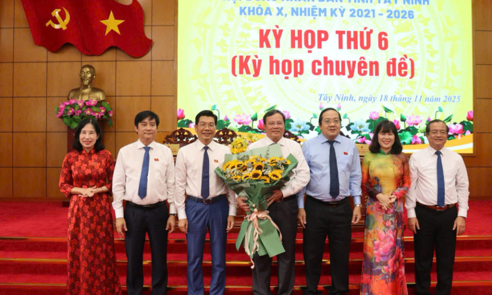 Phó Bí thư Tỉnh ủy Lê Văn Hẳn được bầu làm Chủ tịch UBND tỉnh Tây Ninh