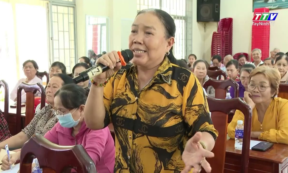 Đại biểu HĐND tỉnh tiếp xúc cử tri các xã Tân Đông, Tân Hội, Phước Vinh và Mỹ Yên