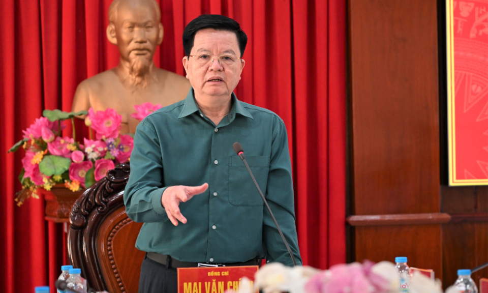 Phó Thủ tướng Chính phủ Mai Văn Chính làm việc với tỉnh Tây Ninh về phát triển kinh tế - xã hội