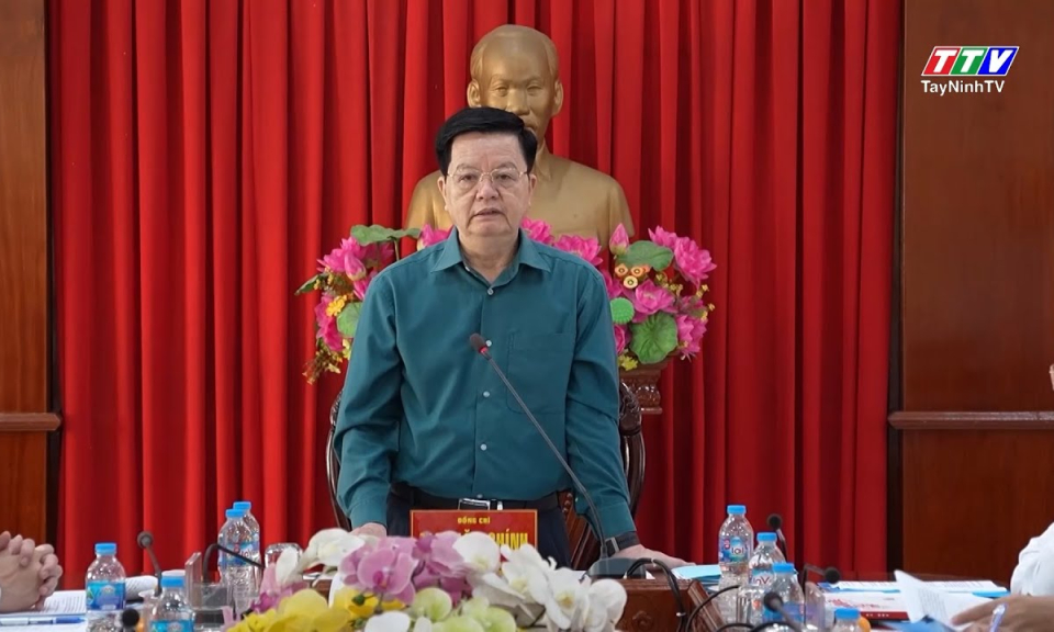 Phó Thủ tướng Chính phủ Mai Văn Chính làm việc với tỉnh Tây Ninh