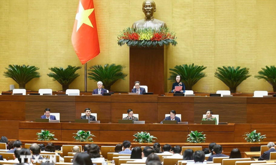 Quốc hội biểu quyết thông qua 4 dự thảo luật trong lĩnh vực pháp luật