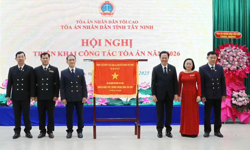Tòa án Nhân dân tỉnh Tây Ninh triển khai công tác Tòa án năm 2026