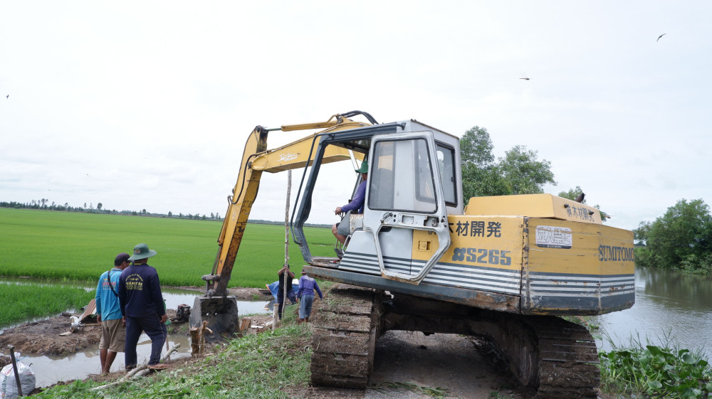 Mùa lũ năm 2025, nhiều tuyến đê bao bị 