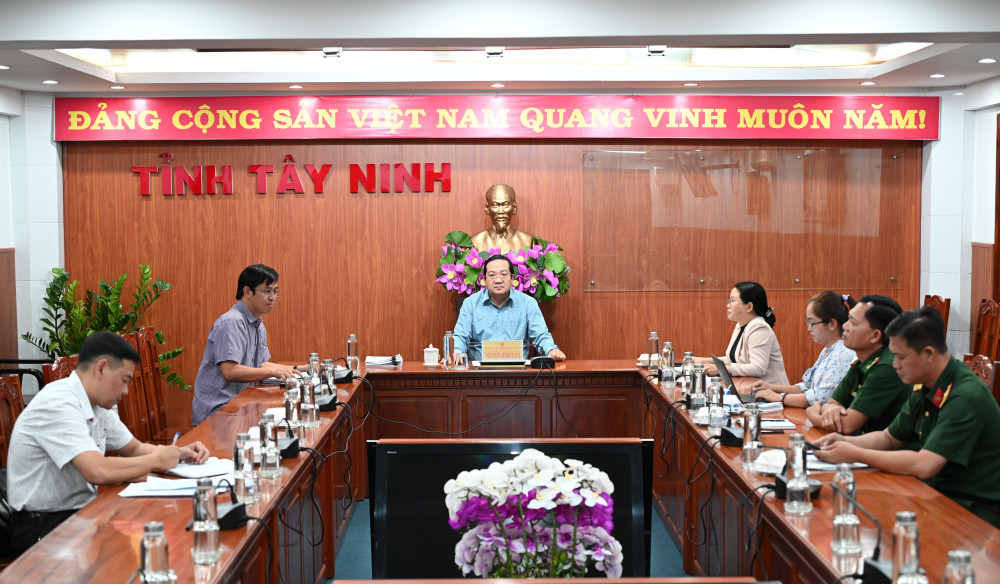 Đại biểu dự tại điểm cầu tỉnh Tây Ninh 